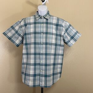 Vintage 1990s US Expedition Blue Plaid Button-up Shirt, Men's XL